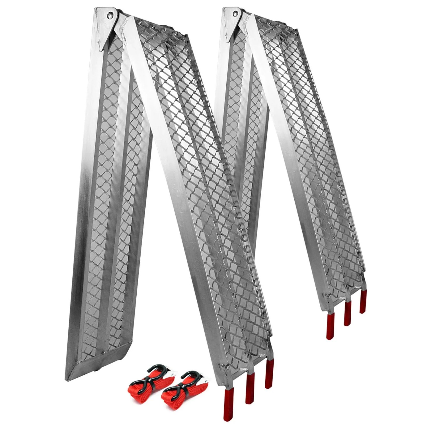 Wiltec 2Xauffahrrampe 226Cm 680Kg Quad Atv Faltbar Auffahrschiene Alu Laderampe
