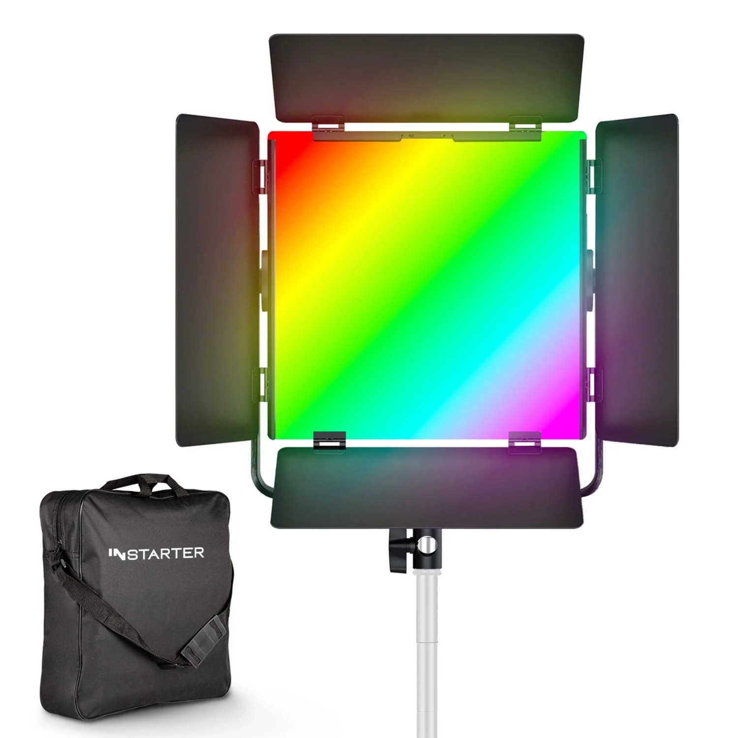Instarter Led Videoleuchte 60W Rgb Videolicht Studioleuchte Kamera Zubehör