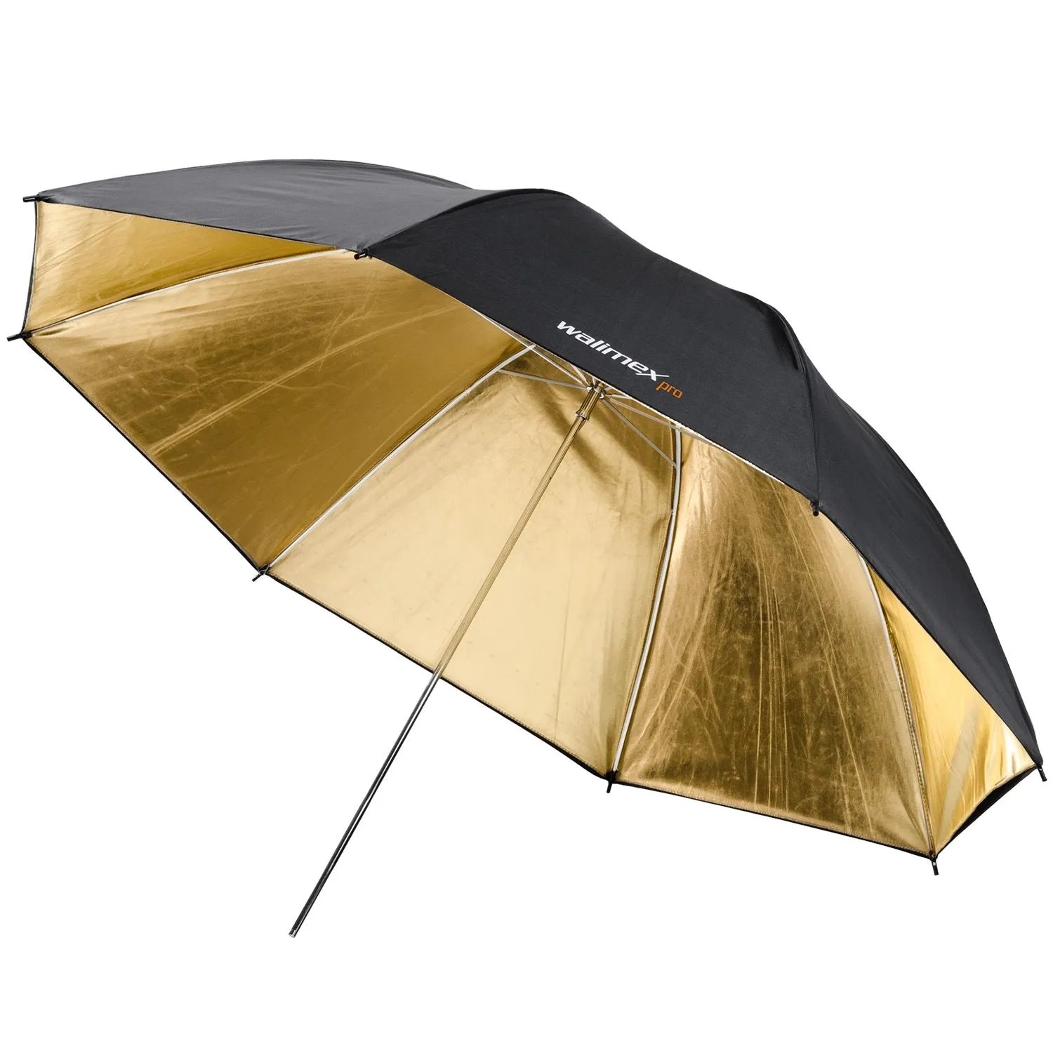 Walimex Pro Reflexschirm Zweilagig Schwarz/Gold Fotoschirm 109Cm Reflektor