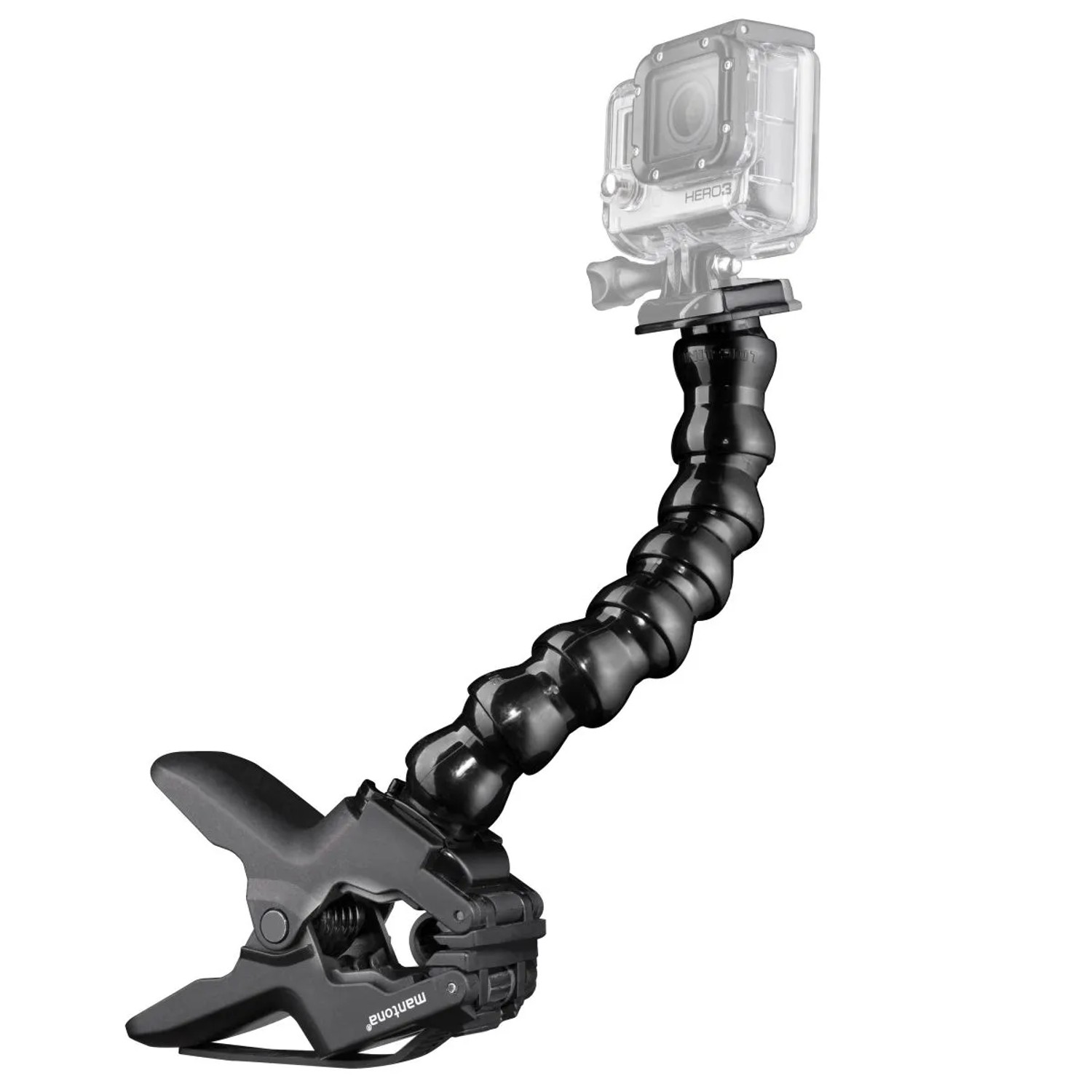 Mantona Maxi Auslegearm Klemme 20X10X5Cm Für Gopro Hero Action Cams Foto Video