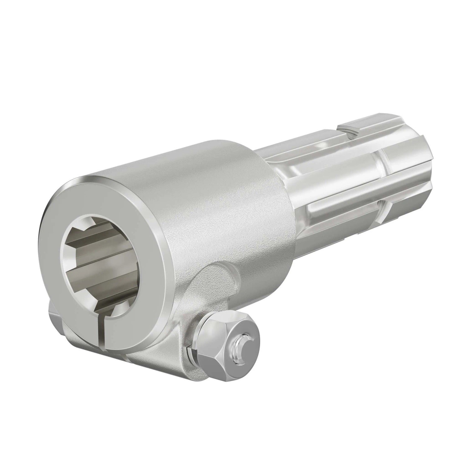 Wiltec Zapfwelle 175Mm Buchse Keilwellenaufnahme 1 3/8 Zoll Z6 Für Ausgangswelle 1 3/4 Zoll Z6