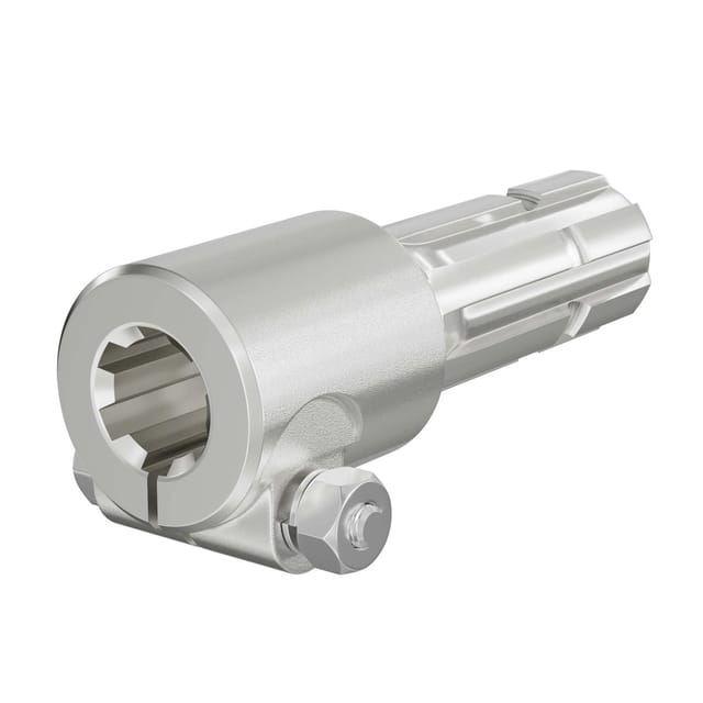 Wiltec Zapfwelle 175Mm Buchse Keilwellenaufnahme 1 3/8 Zoll Z6 Für Ausgangswelle 1 3/4 Zoll Z6