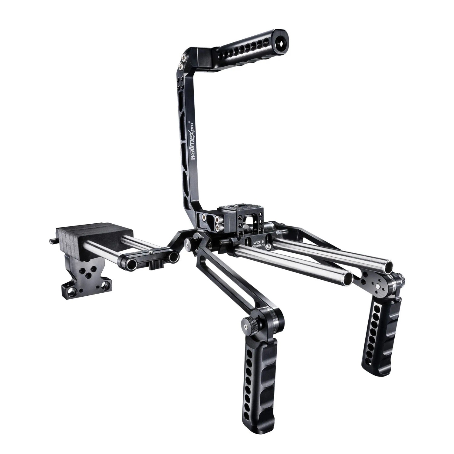 Walimex Pro Action-Set Video Rig Mutabilis Alu Schulterstütze Kamerakäfig Rahmen