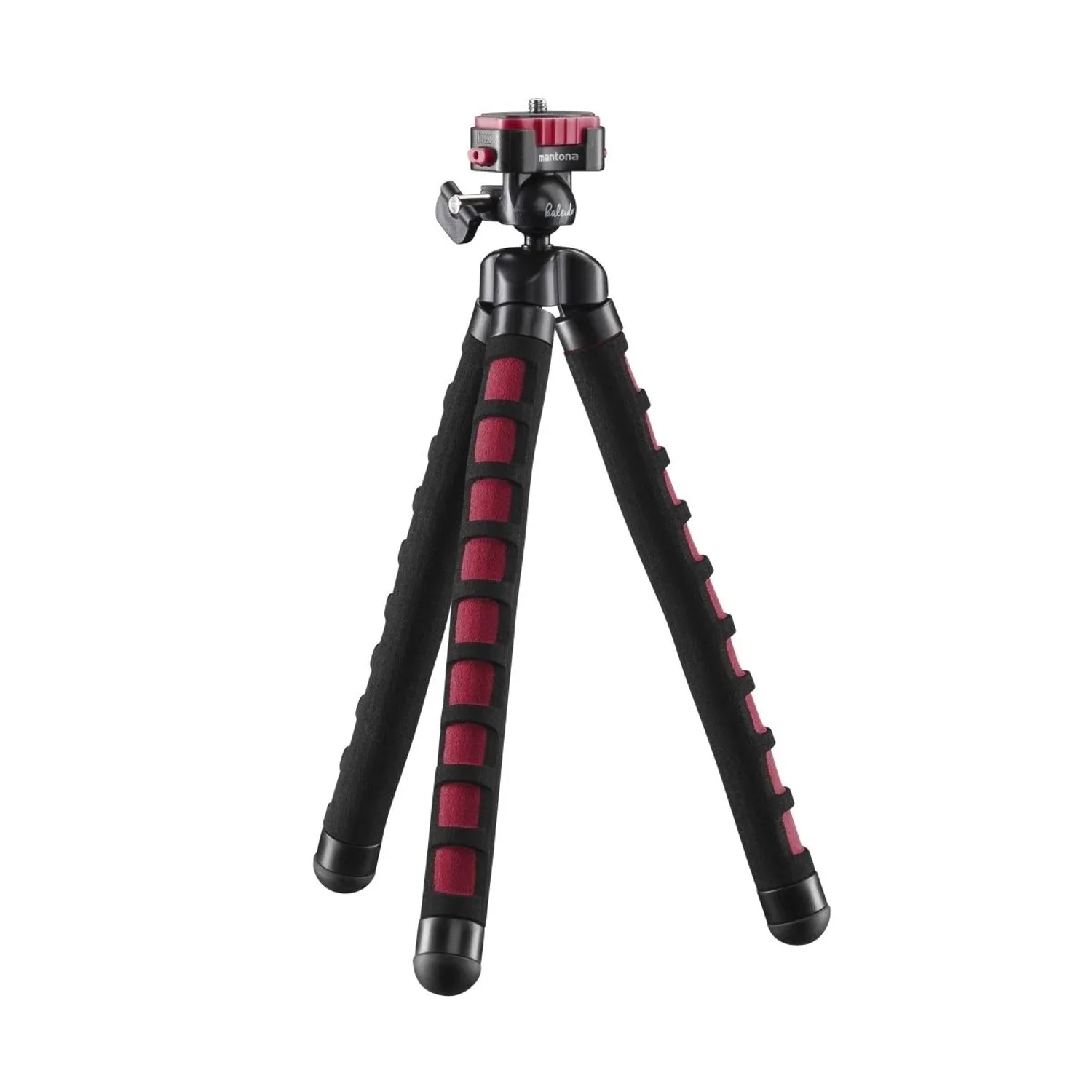 Mantona Kaleido Flex Stativ Sundownred 270X43X43Mm Biegbar Kugelkopf Reisestativ