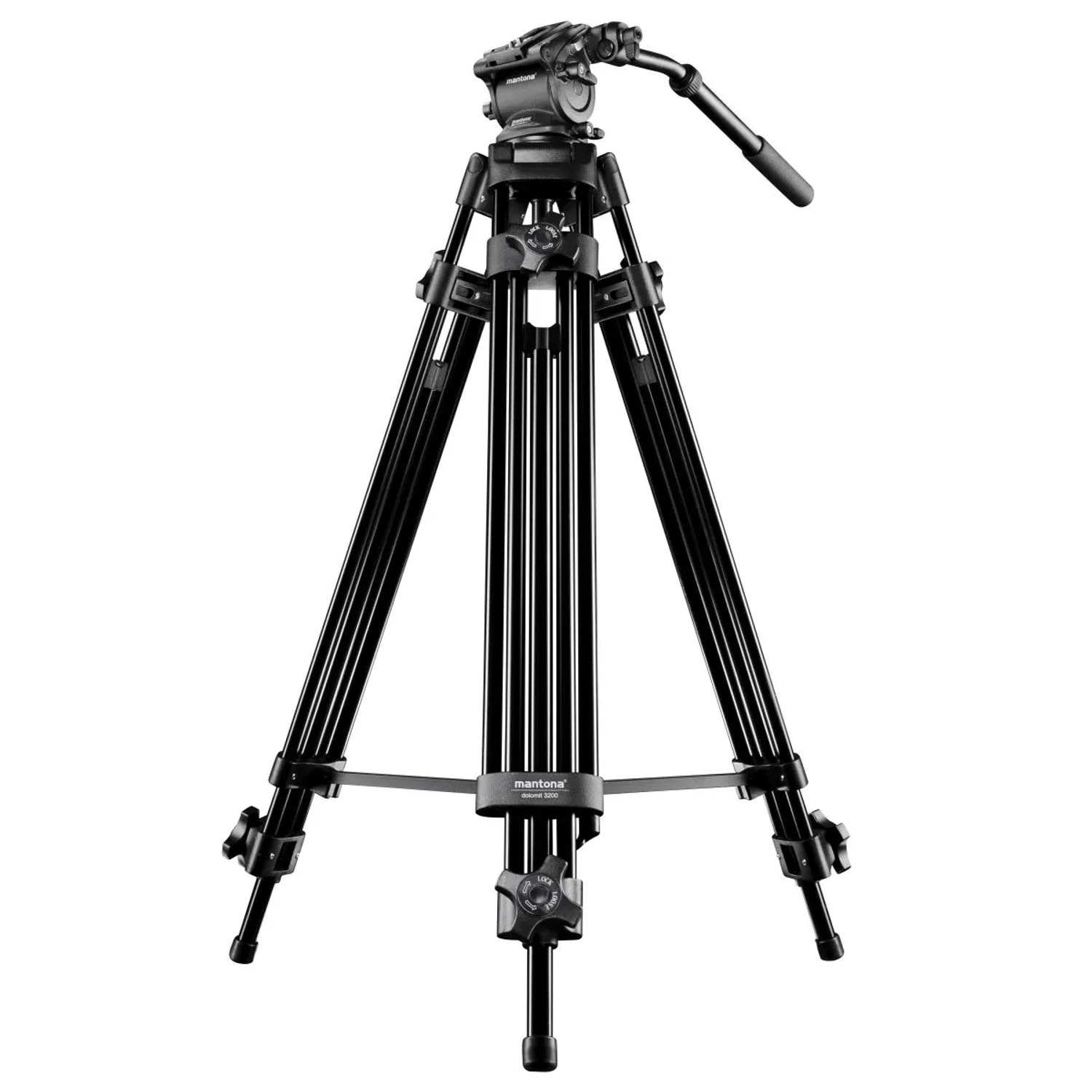 Mantona Videostativ Dolomit 1300 188Cm Videostativ Kamerastativ Tripod Fluidkopf