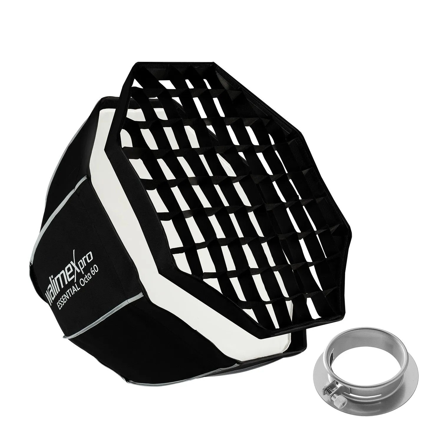 Walimex Pro Essential Softbox Octagon 60Cm 360° Einfacher Aufbau Grid Profoto