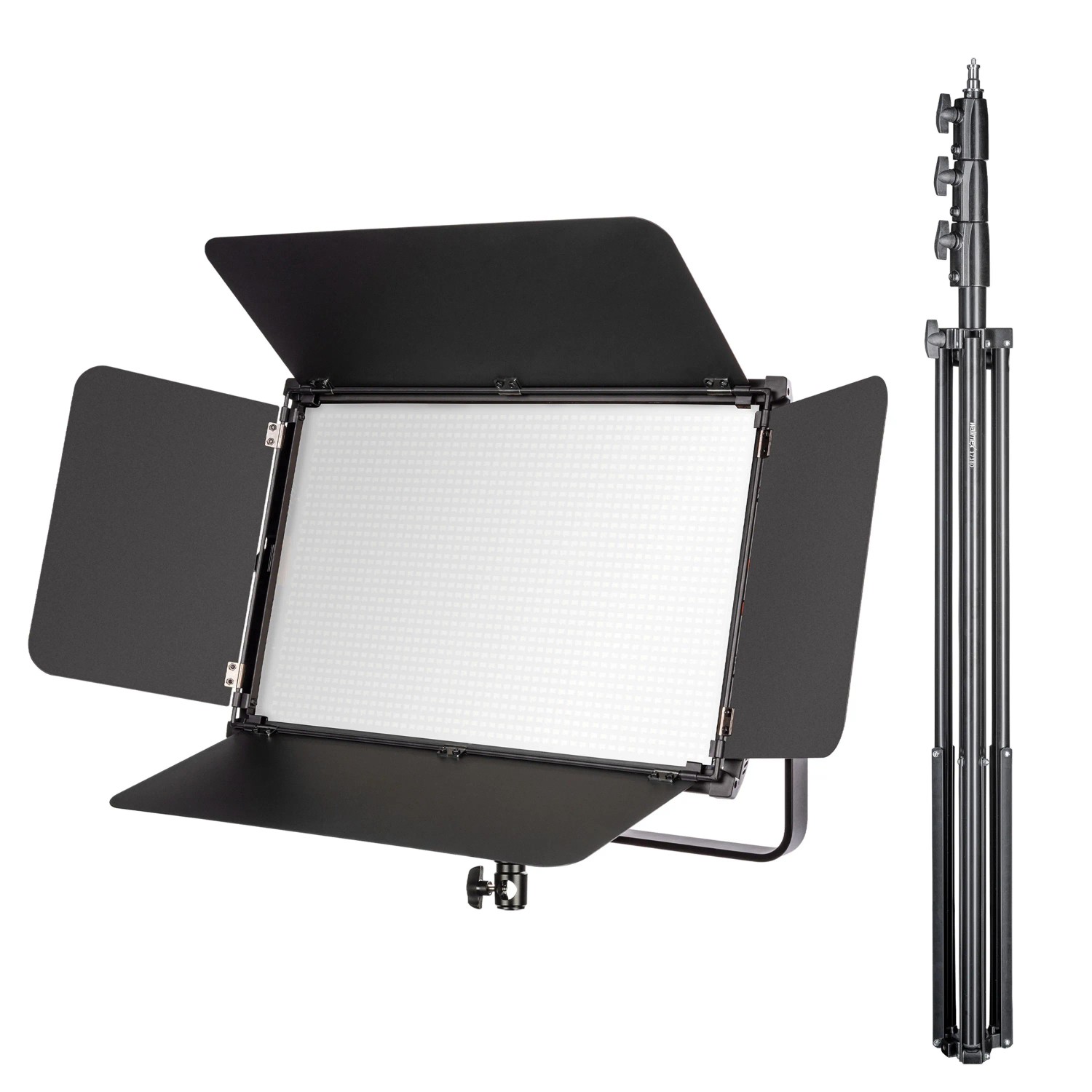 Walimex Pro Led Niova 150-F Pro Flächenleuchte Bi-Color Stativ Studioleuchte