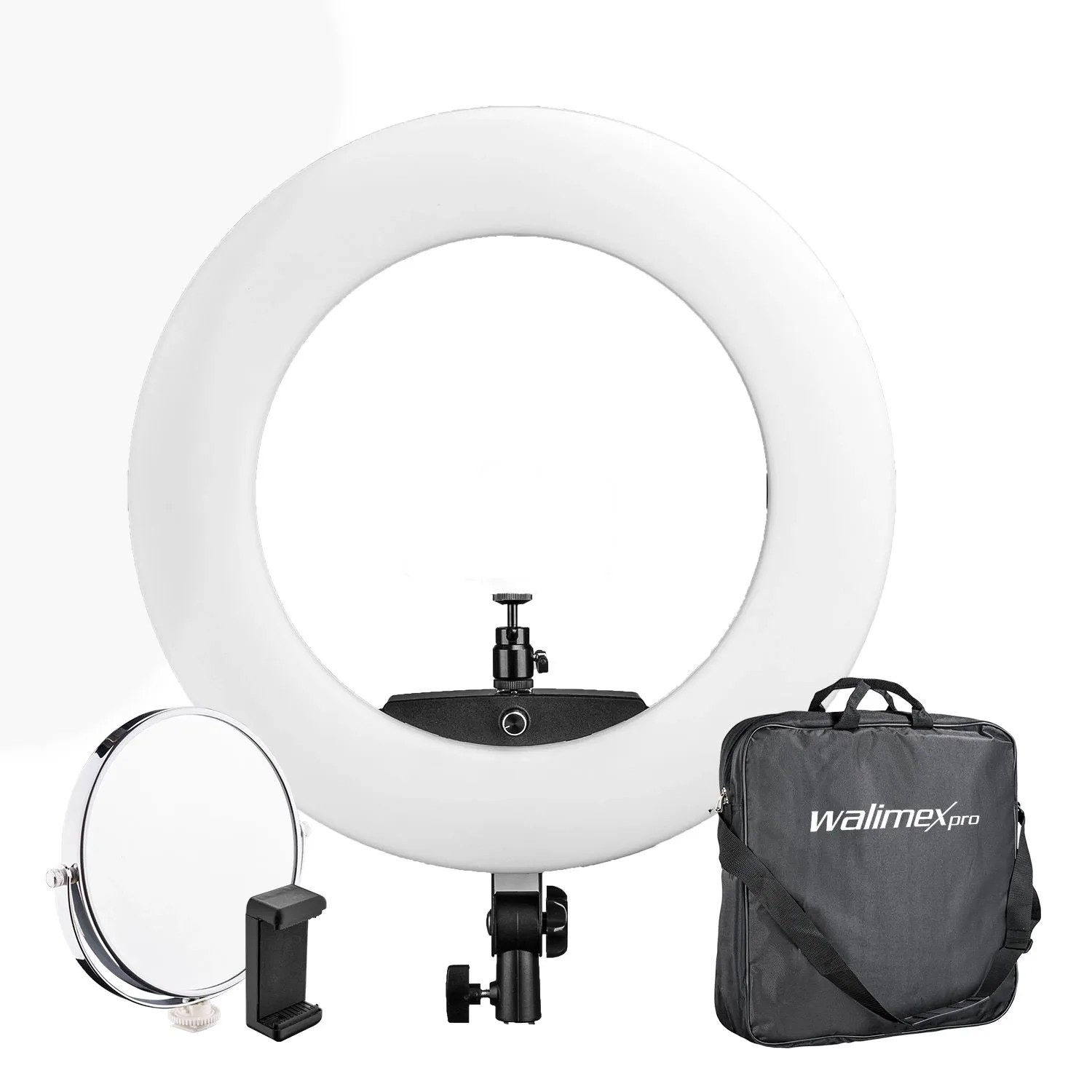 Walimex Pro Medow 960 Pro Led-Ringlicht 96W Ringleuchte Bi-Color Dimmbar Leuchte