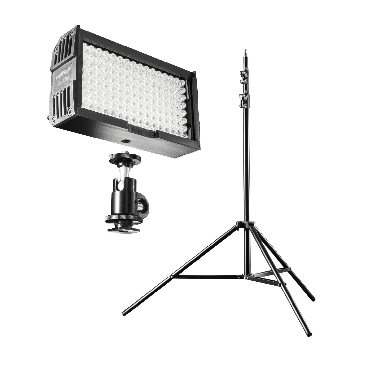 Walimex Pro Pro Beleuchtungsset Video Leuchte 128 Led Lampenstativ Ft 8051 260Cm