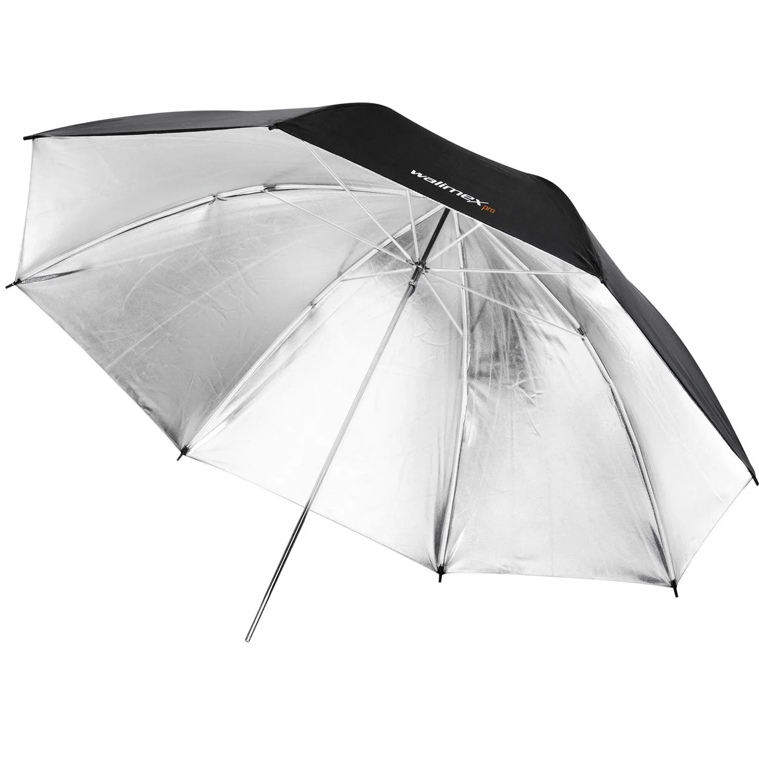 Walimex Pro Reflexschirm Zweilagig Schwarz/Silber Fotoschirm 109Cm Reflektor