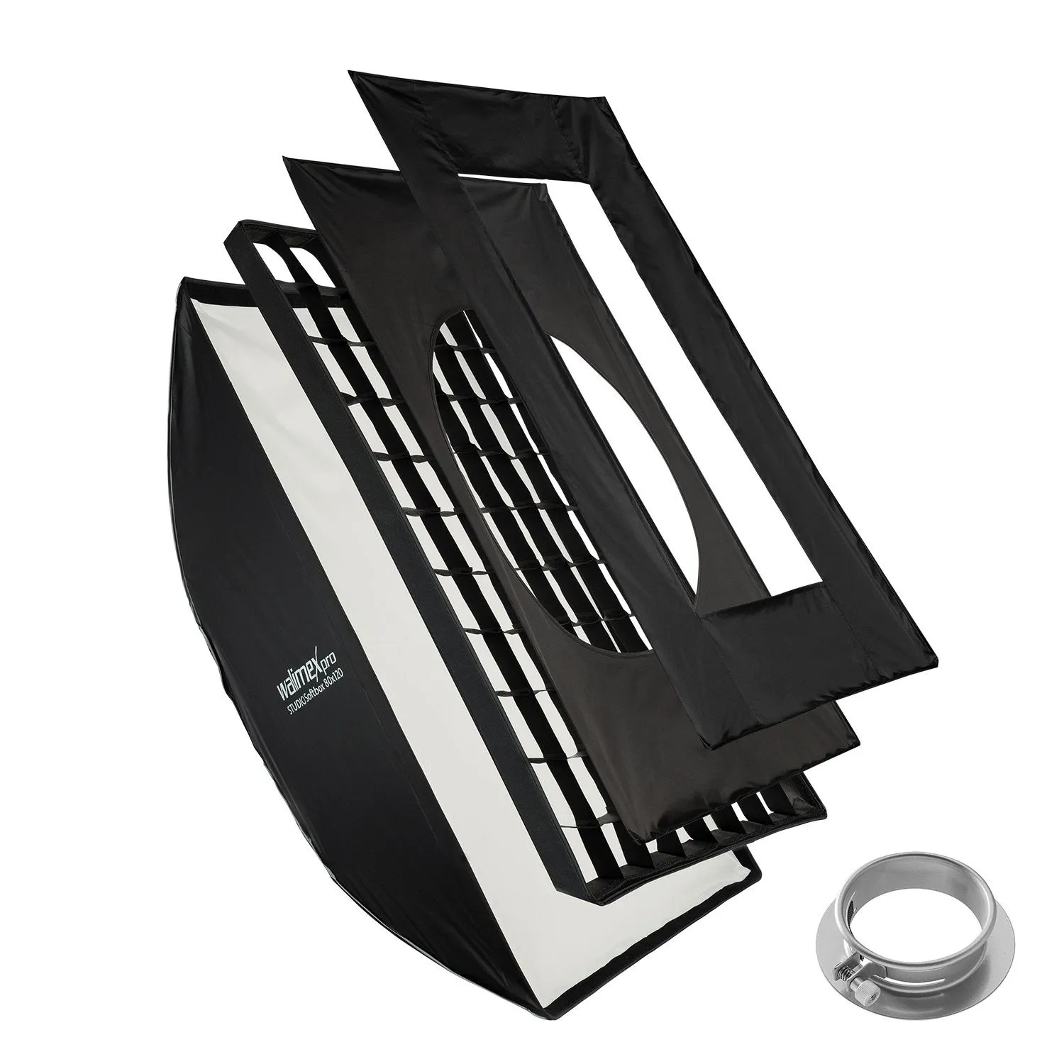 Walimex Pro Studio Softbox 80X120Cm 360° Schirmfunktion Grid Bowens Profoto