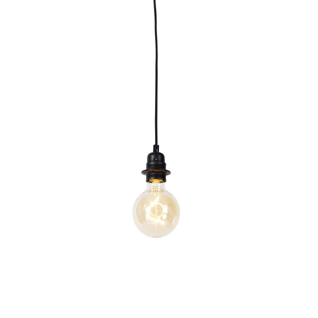 QAZQA Moderne Pendelleuchte Schwarz Dimmbar Cava Luxe 1