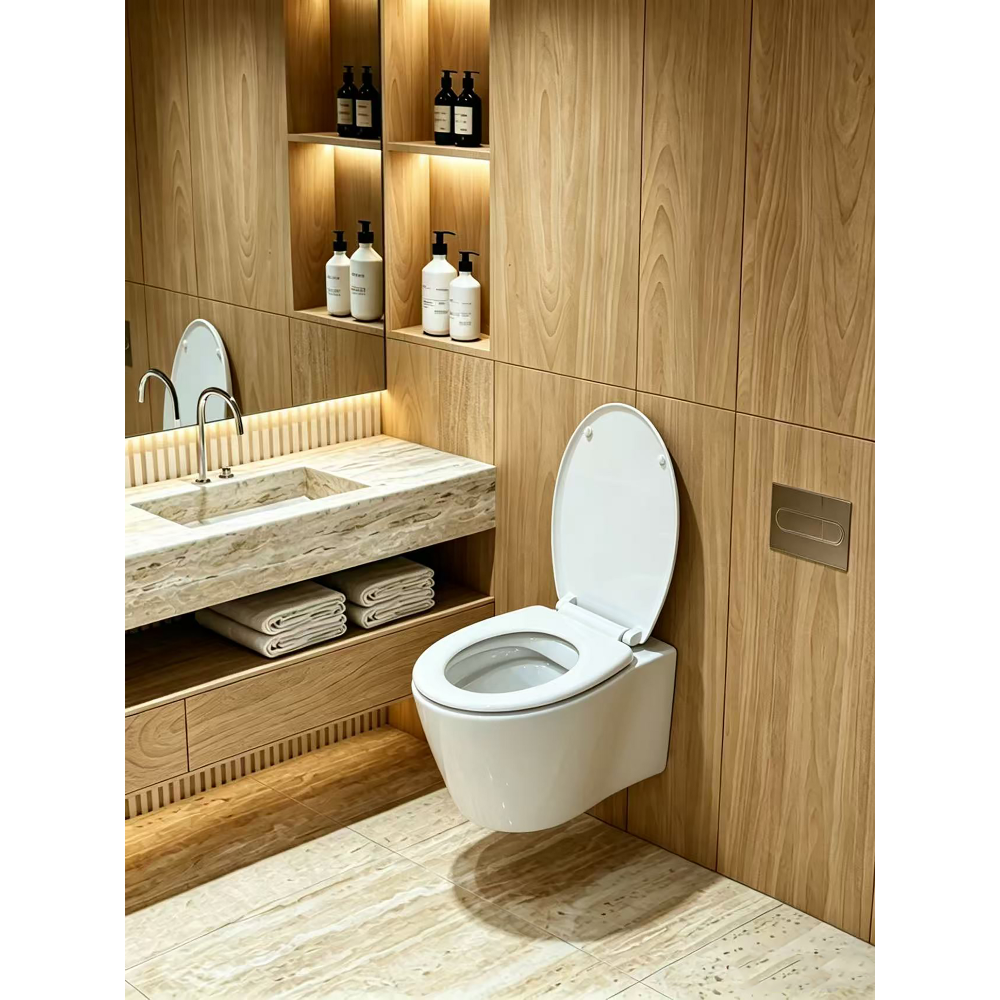 toom WC-Sitz 'Biene' mit Absenkautomatik Duroplast Bild 2