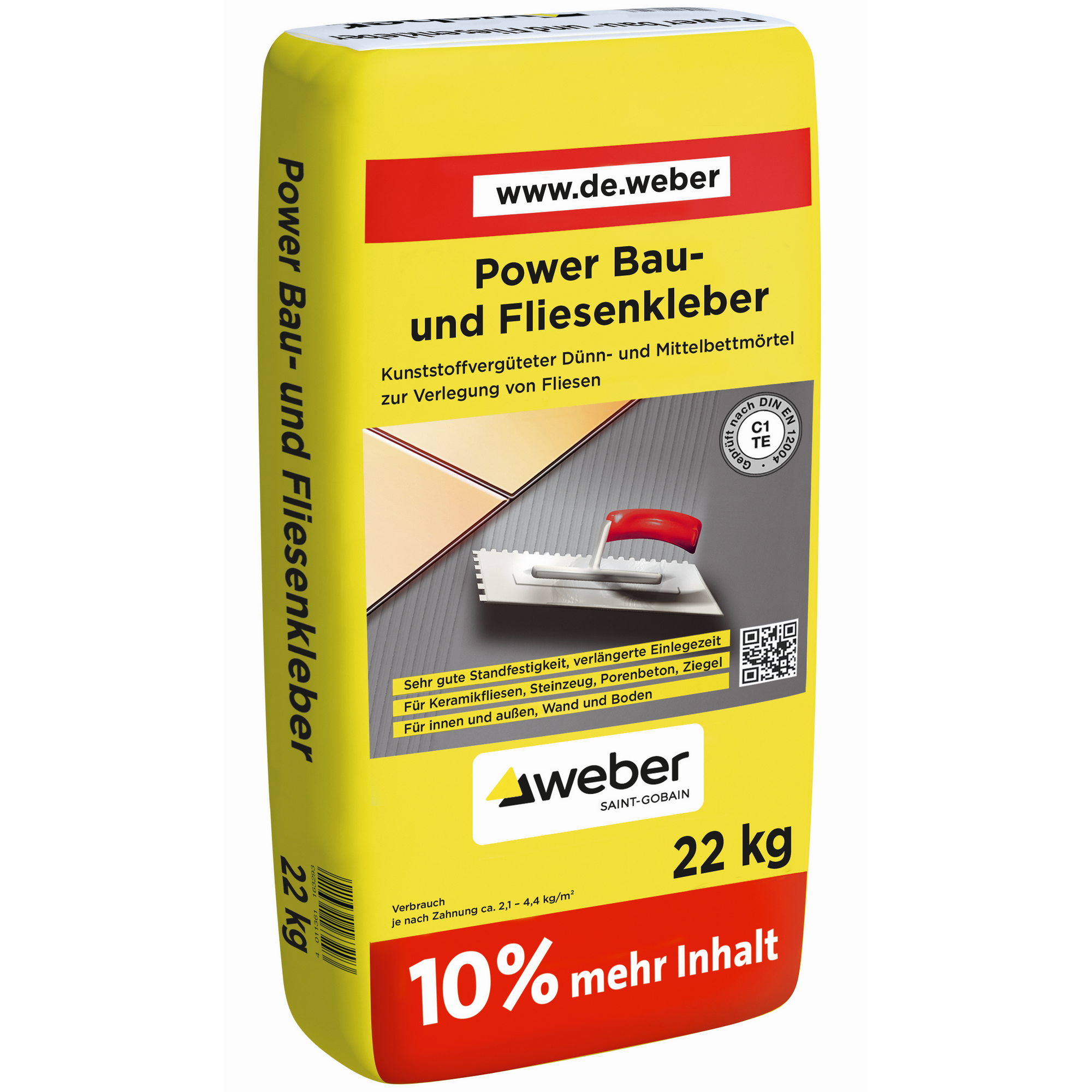 Saint-Gobain Weber Bau- und Fliesenkleber 22 kg