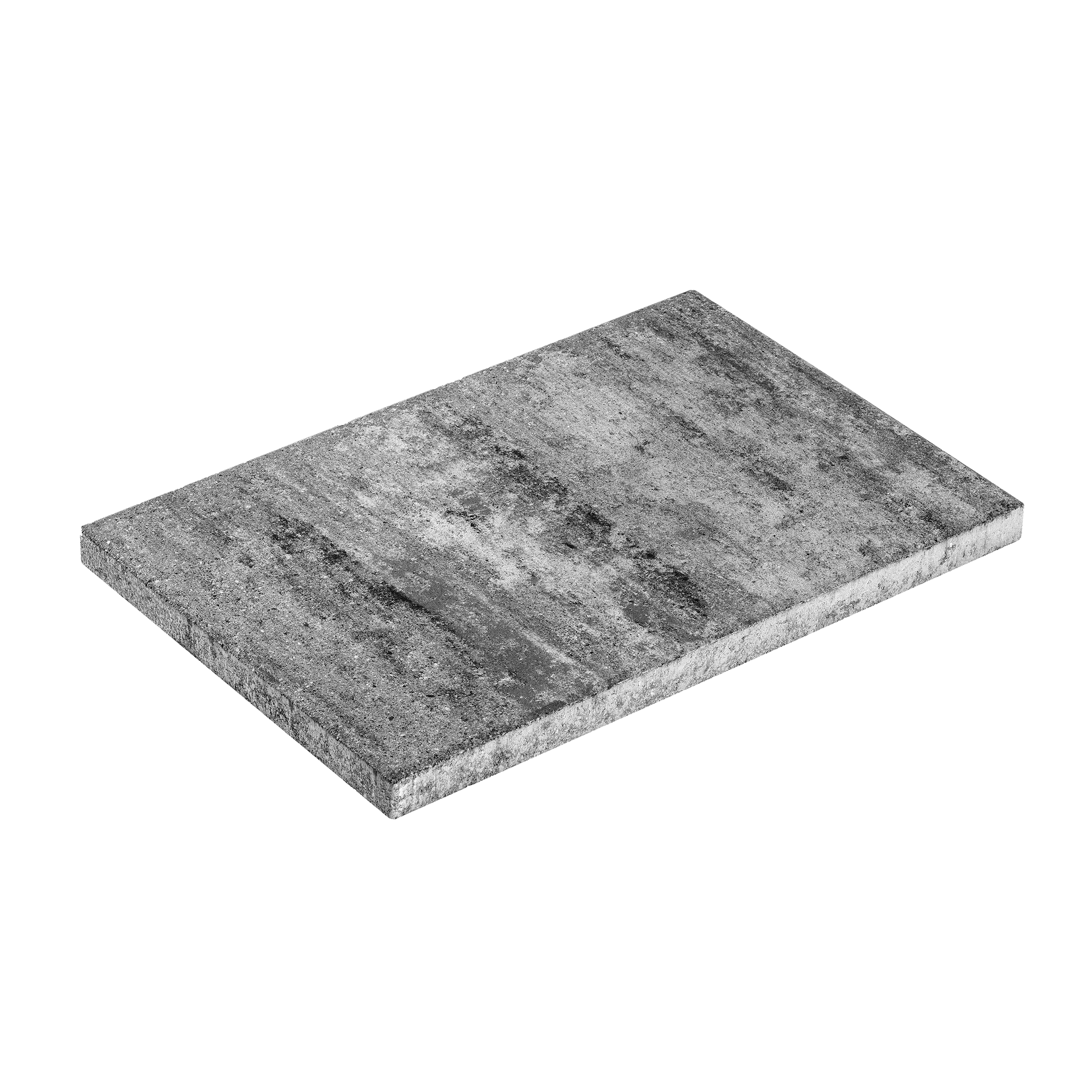 Diephaus Terrassenplatte 'T-Court Long' weiß/schwarz 60 x 40 x 4 cm