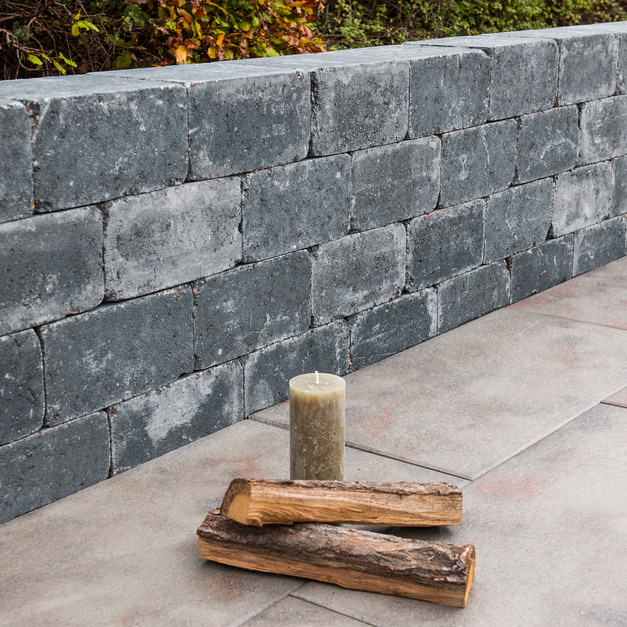 Diephaus Mauerstein 'T-Wall Aged Big' basaltfarben 42 x 21 x 21 cm Bild 2
