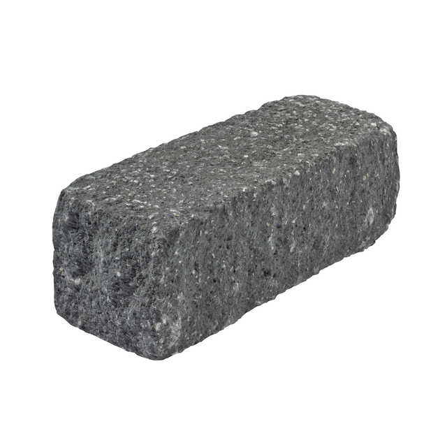 Diephaus Mauerstein 'T-Wall Quarry' schwarzgrau 37,5 x 12,5 x 12,5 cm