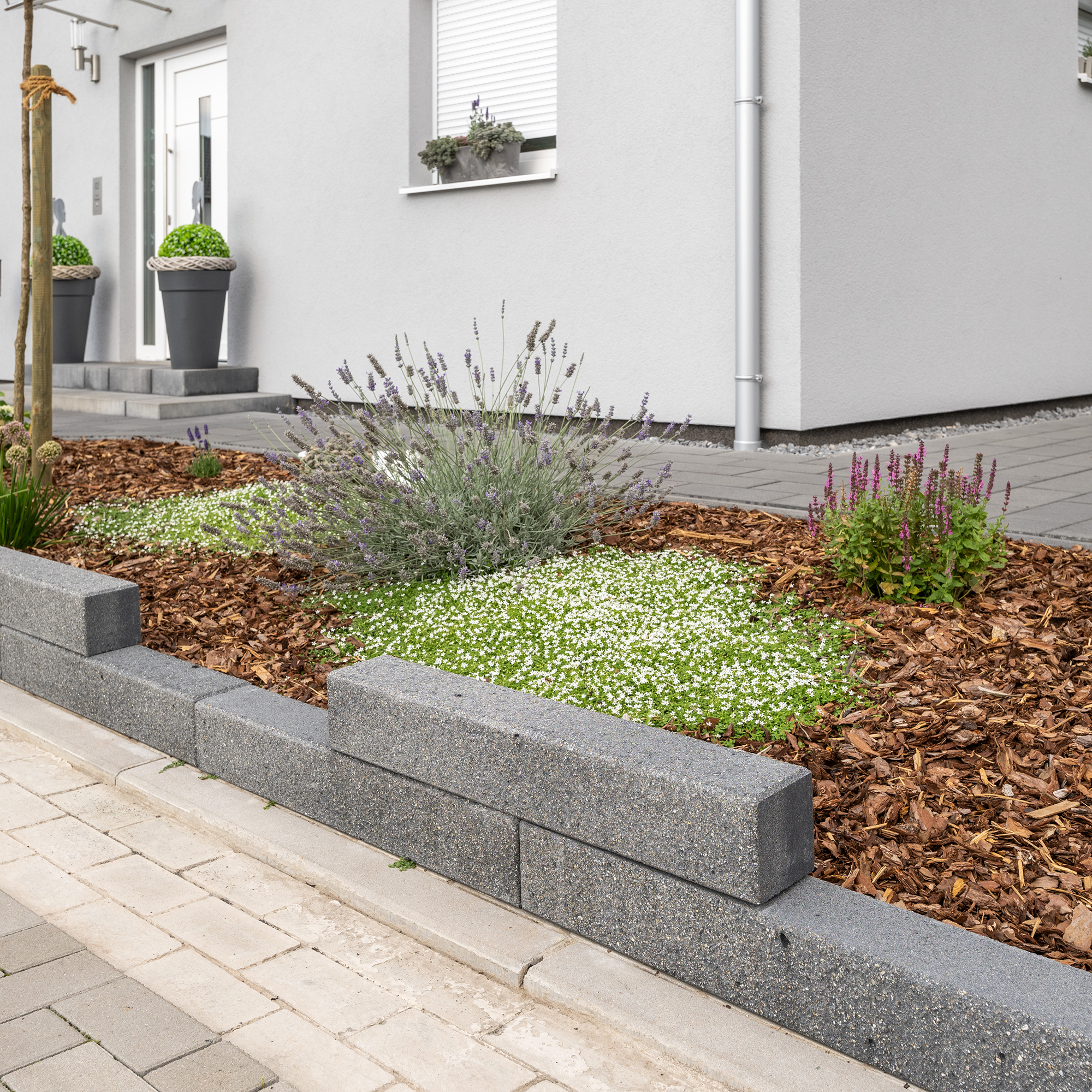 Diephaus Mauerstein 'T-Wall Shine' basaltfarben 80 x 12,5 x 12,5 cm Bild 3