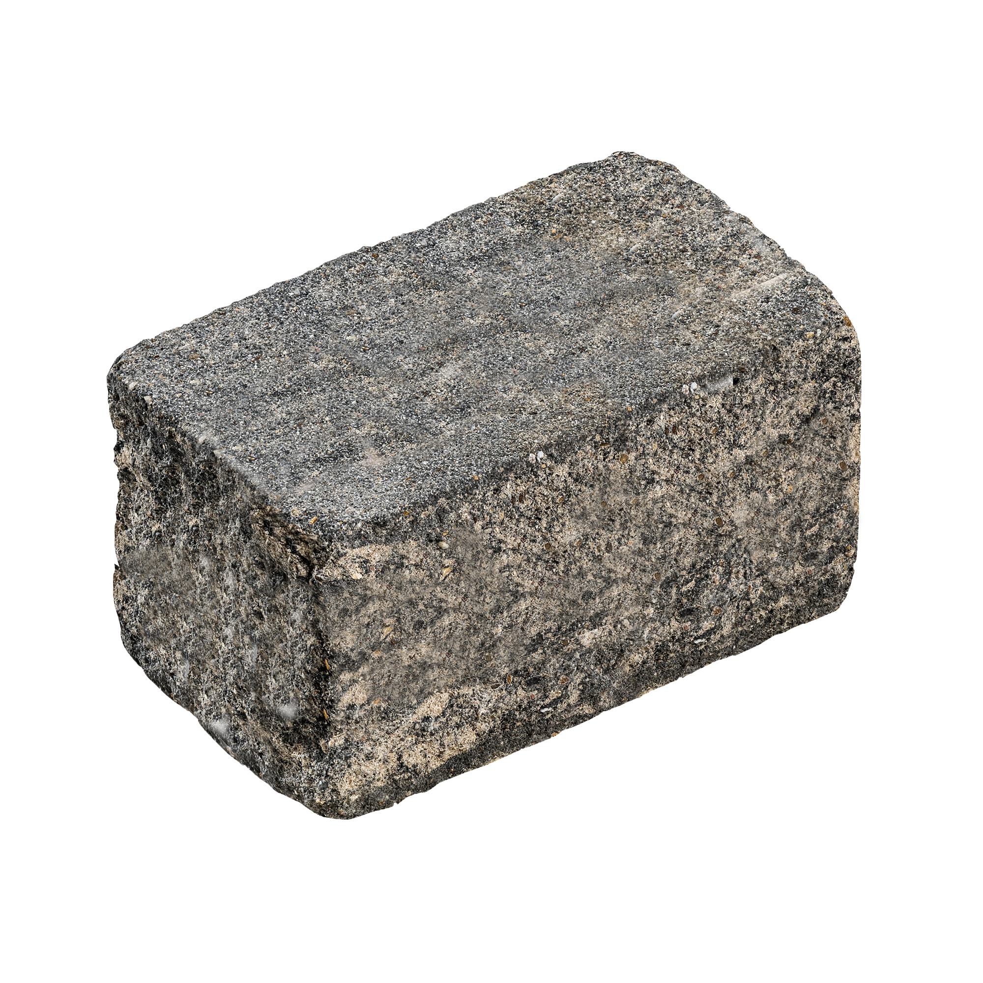 Diephaus Mauerstein 'T-Wall Quarry Block' weiß/schwarz 40 x 20 x 20 cm