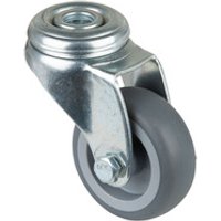Lenkrolle 50mm Stahlbl verz Gummirad - Bs Rollen Bild 2