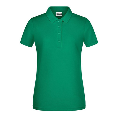 Damen Basic Poloshirt 8009, irisch-grün, Größe M