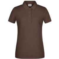 Damen Basic Poloshirt 8009, braun, Größe XL Bild 2