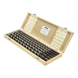 Schlangenbohrer Tieflochbohrer Set 6-teilig 385 / 460 mm 10 - 20 mm Federstahl, Holzbohrer, Holzspiralbohrer, C67E-Federstahl für Präzisionsbohrungen
