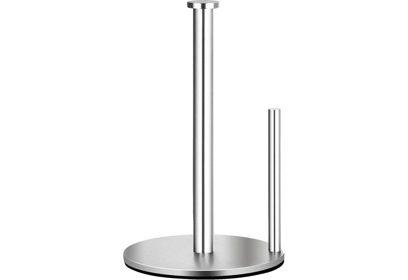LuxusKollektion Küchenrollenhalter Küchenrollenhalter Edelstahl stehend Rollen Arbeitsplatte Silber Bild 3