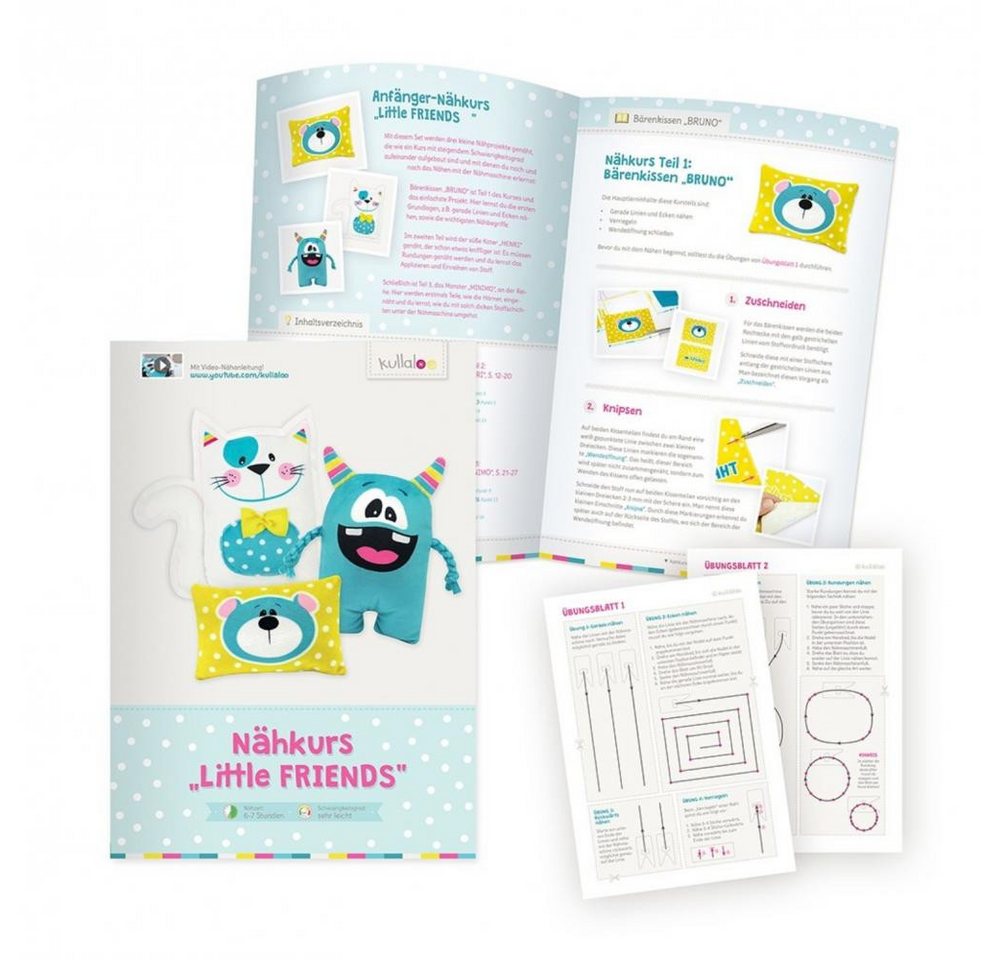 kullaloo Kreativset - Anfänger Nähset Nähkurs Little Friends Bild 5