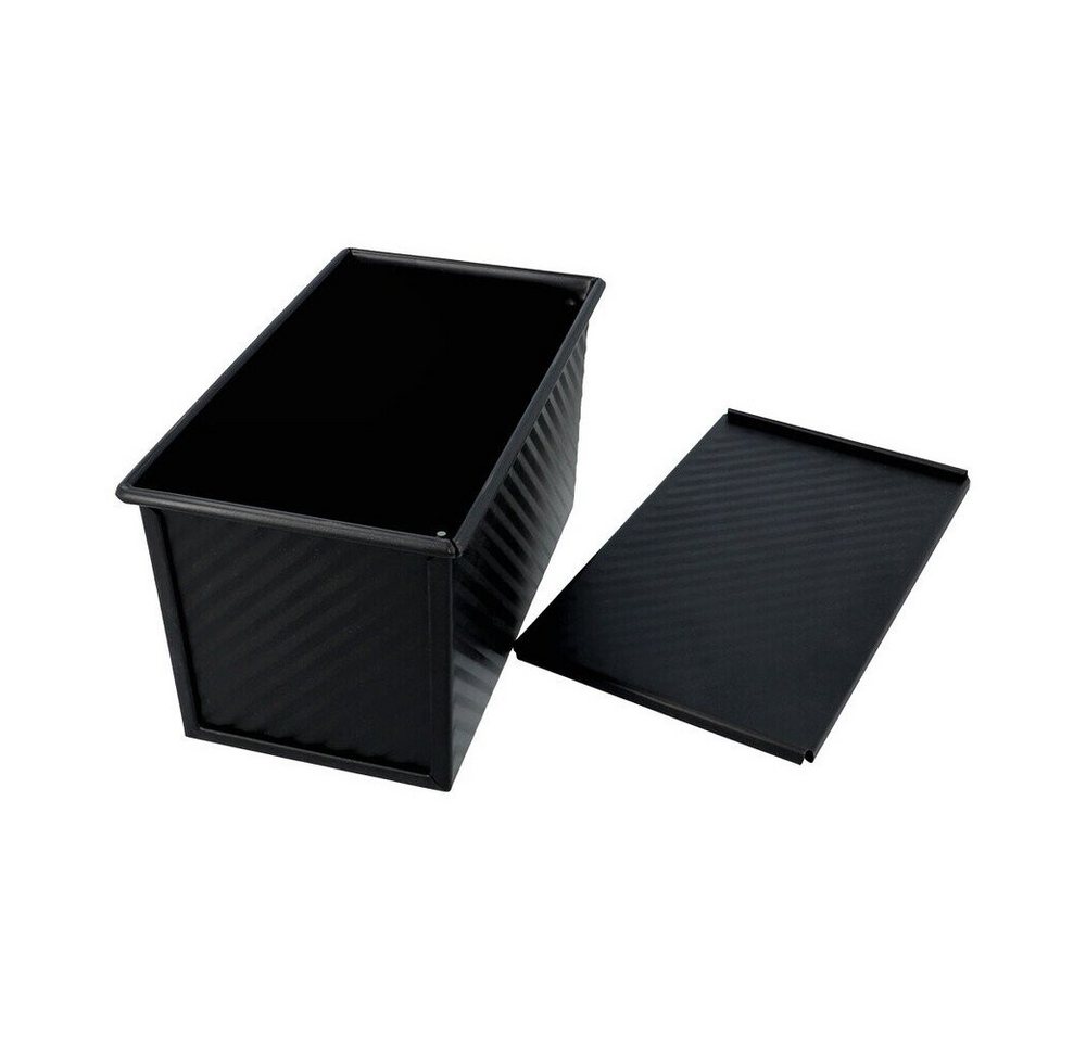 RBV Birkmann Brotbackform Toastbrot Backform 21cm mit Deckel schwarz Bread Buddies, (1-tlg), Toastbrot Backform Bild 5
