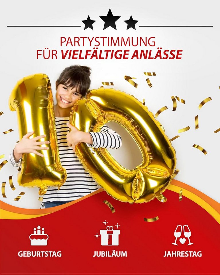 Party Factory Helium Party Factory Set mit 3 Heliumflaschen für je 50 Ballons, je 400l, Helium, Ballongas, Einwegflasche Bild 4