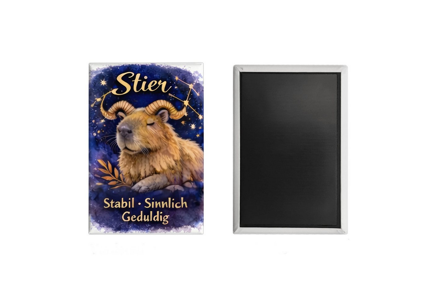 speecheese Magnet Sternzeichen Stier Souvenir Souvenir Magnet Capybara