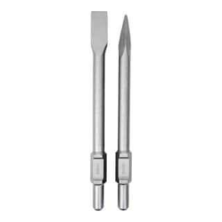 Sds-hex Flachmeißel Spitzmeißel Set, 410 mm, für Abbruchhammer, vielseitig einsetzbar, guter Materialabtrag - Stier