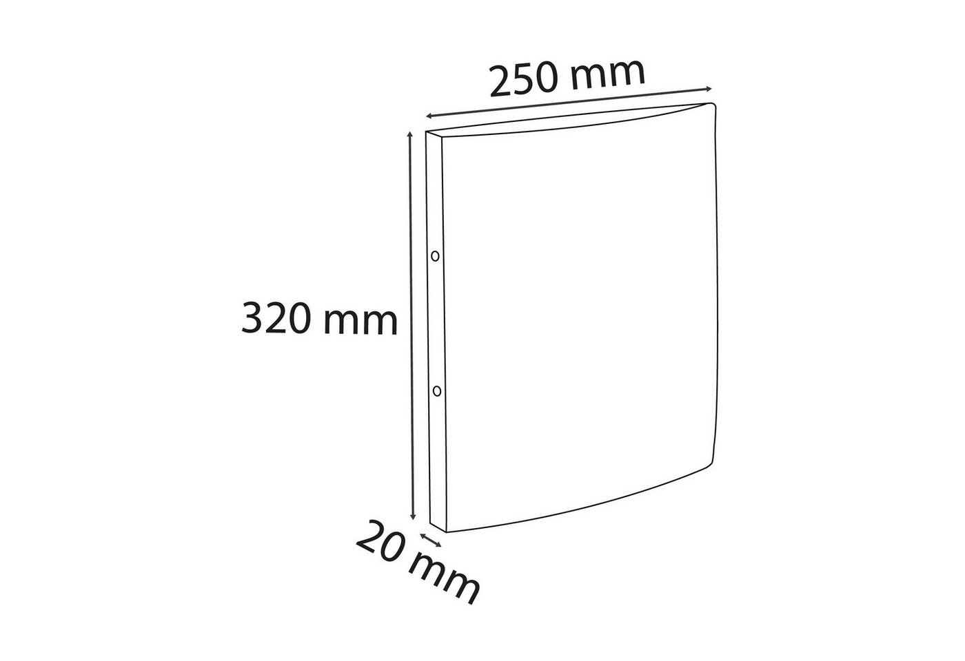 EXACOMPTA Ringbuchmappe Exacompta EXACOMPTA Ringhefter - A4, 2-Ring, Ring-Ø 25 mm, Gummizug Bild 4