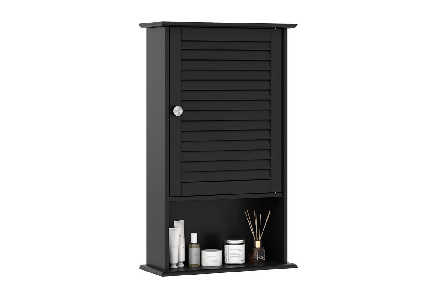 KOMFOTTEU Hängeschrank Badezimmerschrank mit verstellbarem Fächer & Ablage, 42 x 17 x 70 cm Bild 4