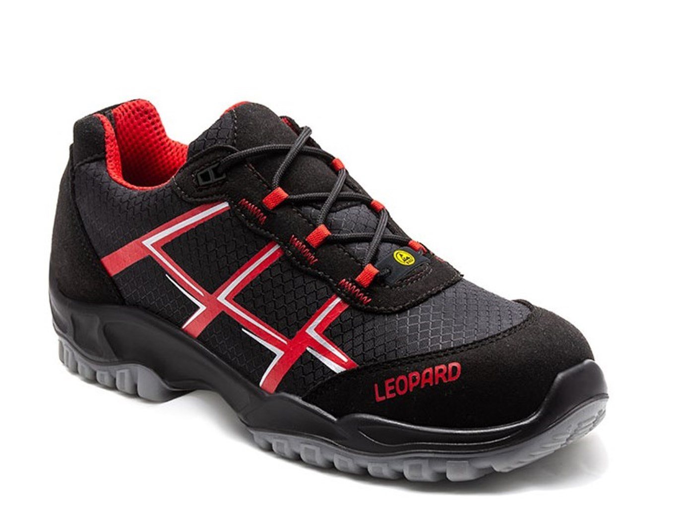 LEOPARD E0437 Halbschuh S1 ESD Sicherheitsschuhe Sicherheitsschuh sehr leicht durch Aluminium-Schutzkappe