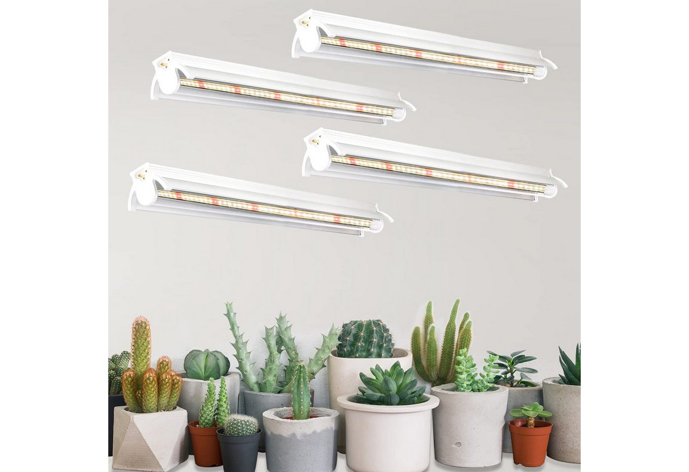 Laybasic Pflanzenlampe Volles Spektrum LED Pflanzenlampe T5 5000K Grow Lampe Zimmerpflanzen, 1 To 4 Bild 3