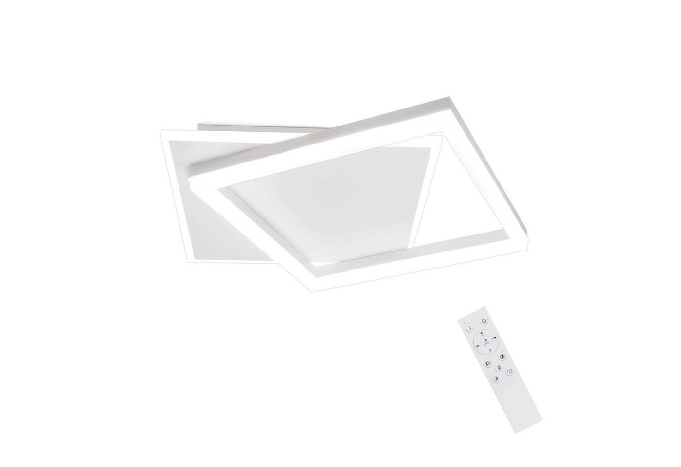 ZMH LED Deckenleuchte Deckenlampe Wohnzimmer - Schlafzimmerlampe Schwarz 42W, LED fest integriert Bild 4
