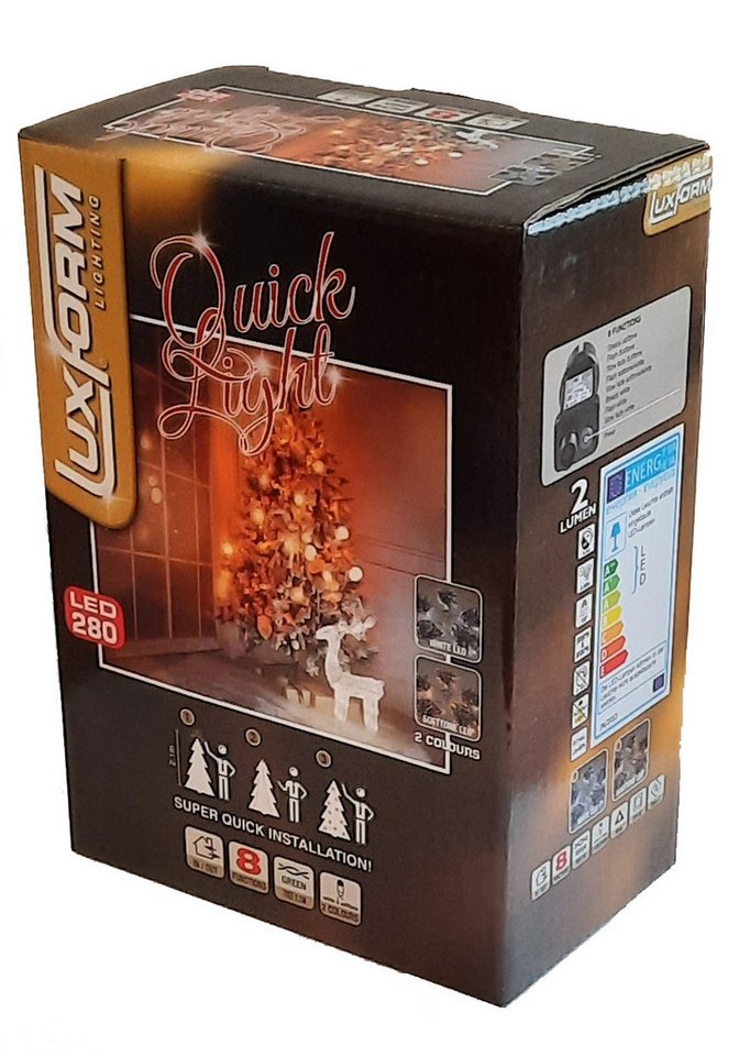 Luxform LED-Baummantel Lichterkette Tannenbaum Christbaum Beleuchtung 280 LED 120cm, 280 LED´s Bild 4