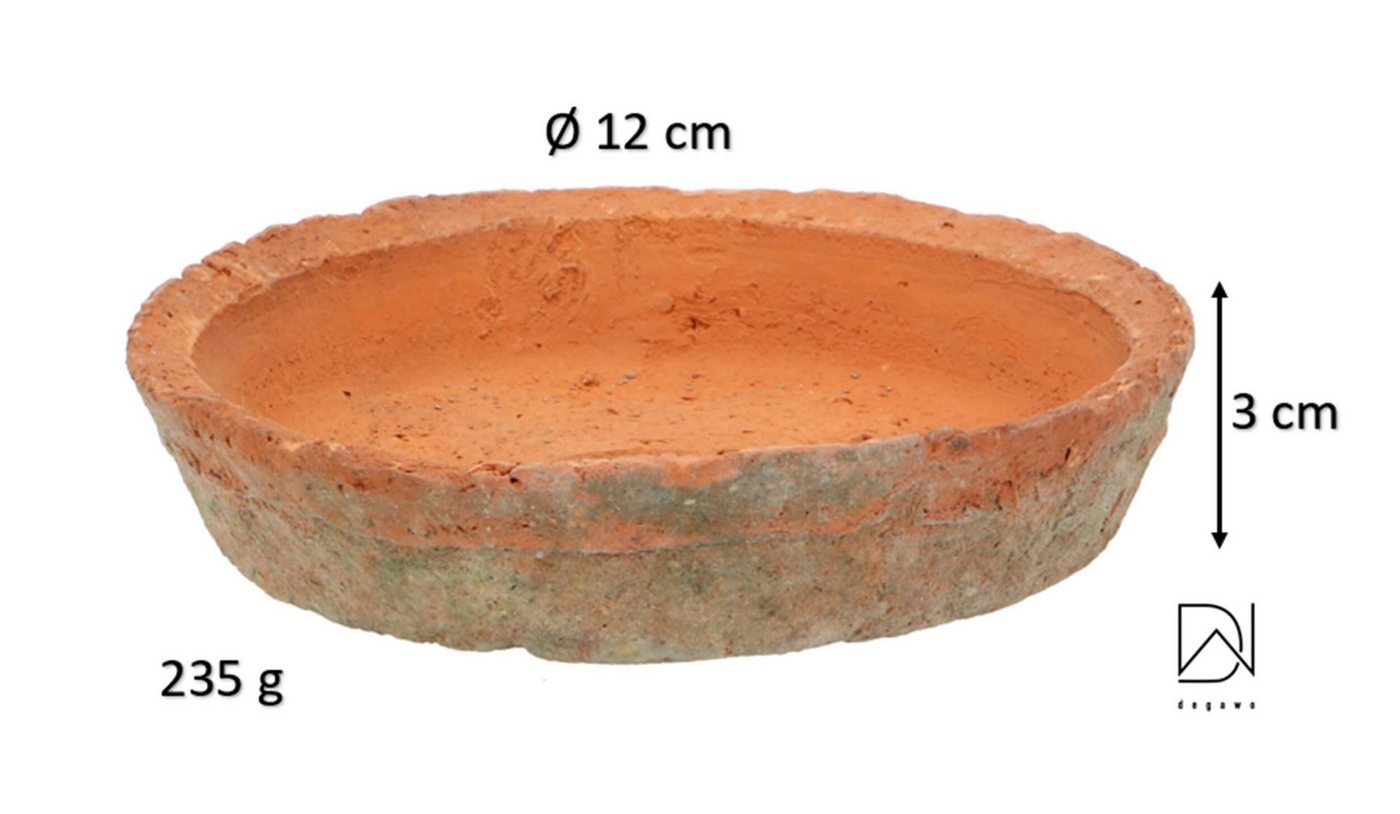 Dekowunder Übertopf 2er Set Terracotta Blumentopf Untersetzer rund Ø 12 cm Landhausstil Bild 5