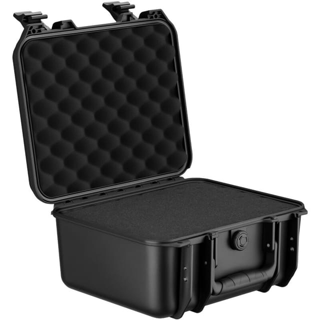 Wiltec Universalkoffer 36,2 x 31 x 17,5 cm, wasserdichter Transportkoffer, Schutzkoffer aus PP, Koffer mit Würfelschaumstoff individuell anpassbar