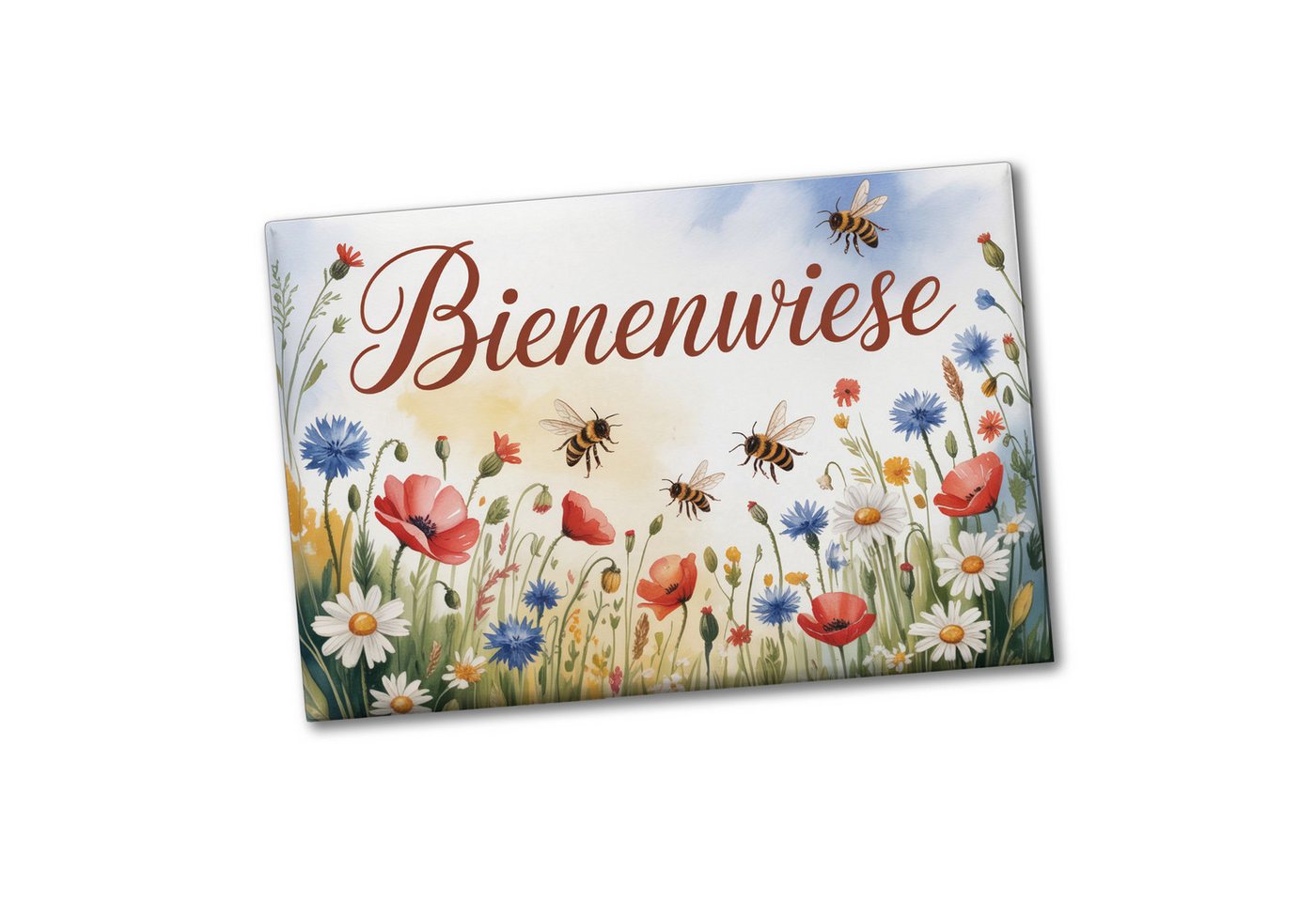 speecheese Magnet Wildblumenwiese Bienenwiese Souvenir Souvenir Magnet Garten Bild 2