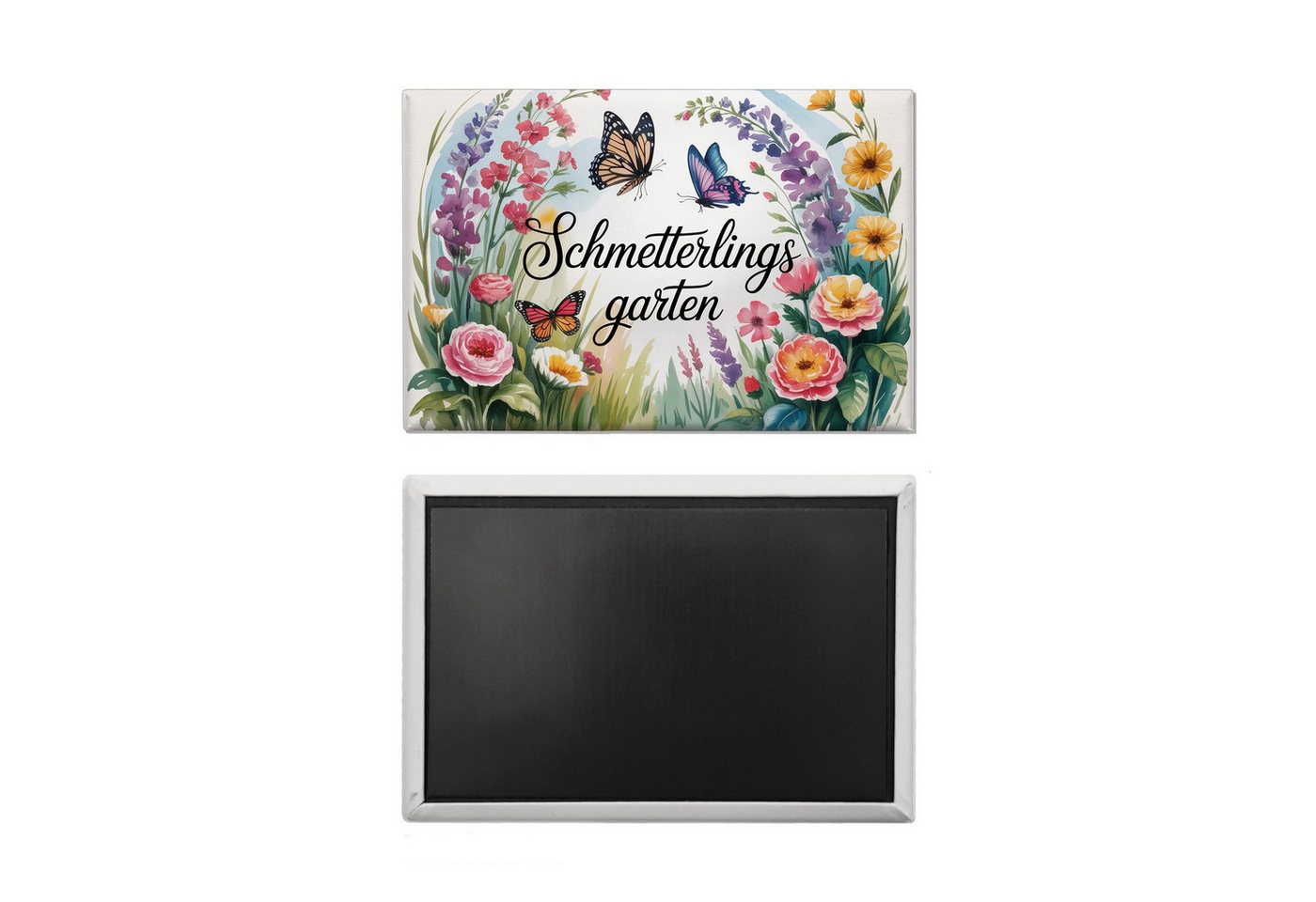 speecheese Magnet Schmetterlinge im Cottage-Garten Souvenir Magnet Naturliebhaber