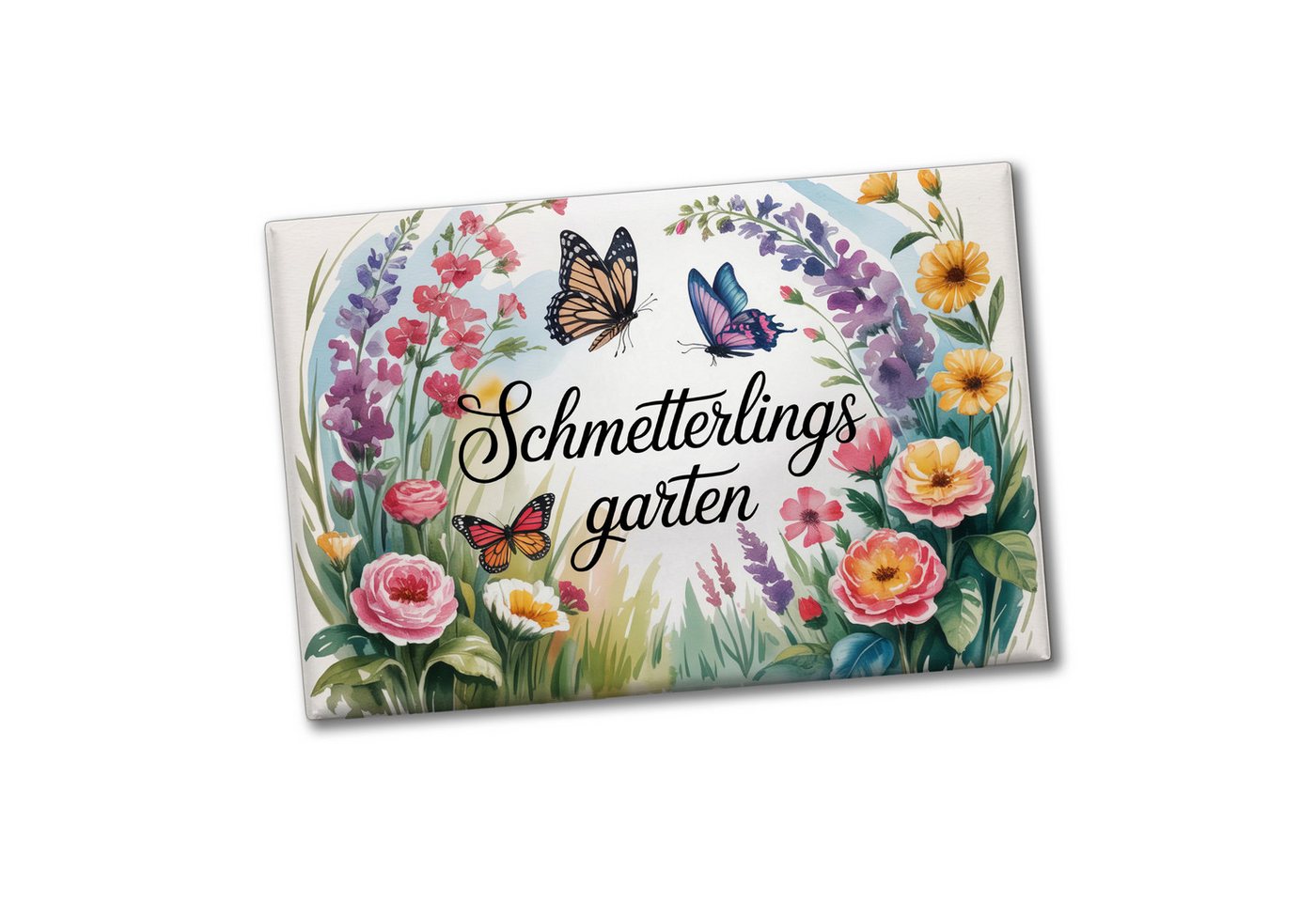 speecheese Magnet Schmetterlinge im Cottage-Garten Souvenir Magnet Naturliebhaber Bild 2
