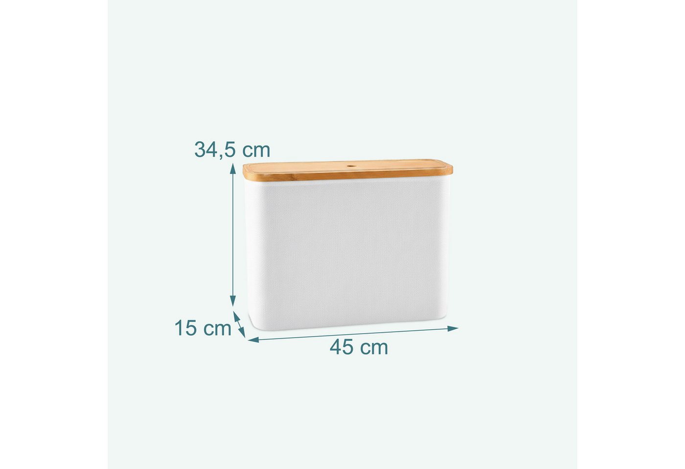 relaxdays Toiletten-Ersatzrollenhalter Toilettenpapier Aufbewahrung 12 Rollen (1-St), weiß Bild 3
