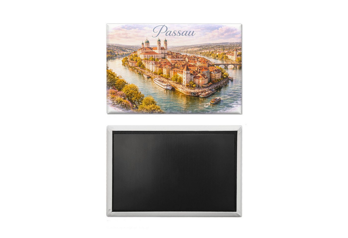 speecheese Magnet Passau Souvenir Souvenir Magnet Altstadt Drei Flüsse Stadt