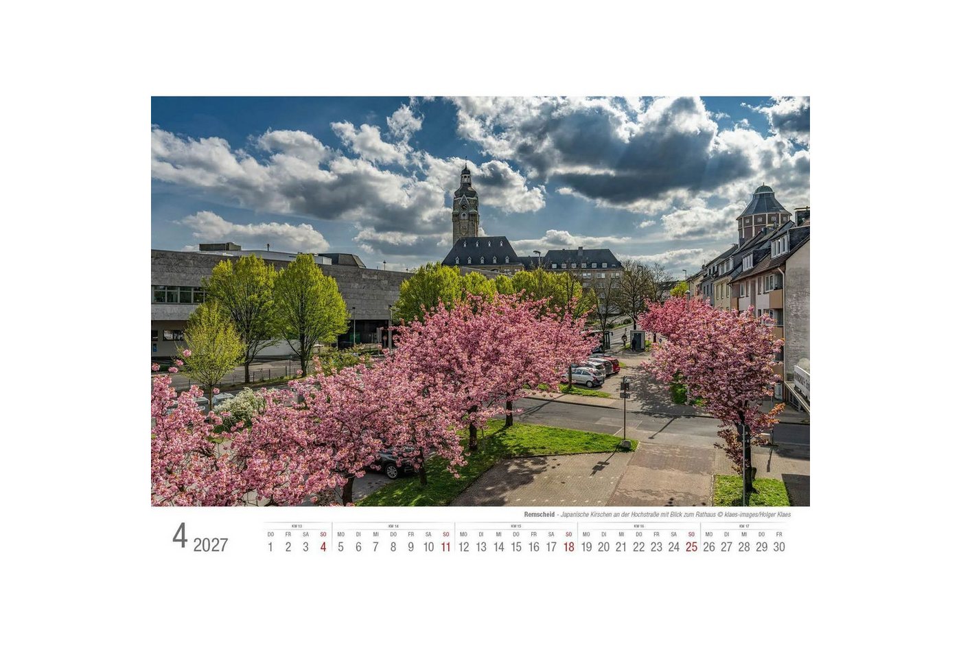 Wandkalender Remscheid 2027 Bildkalender A3 Spiralbindung Bild 2