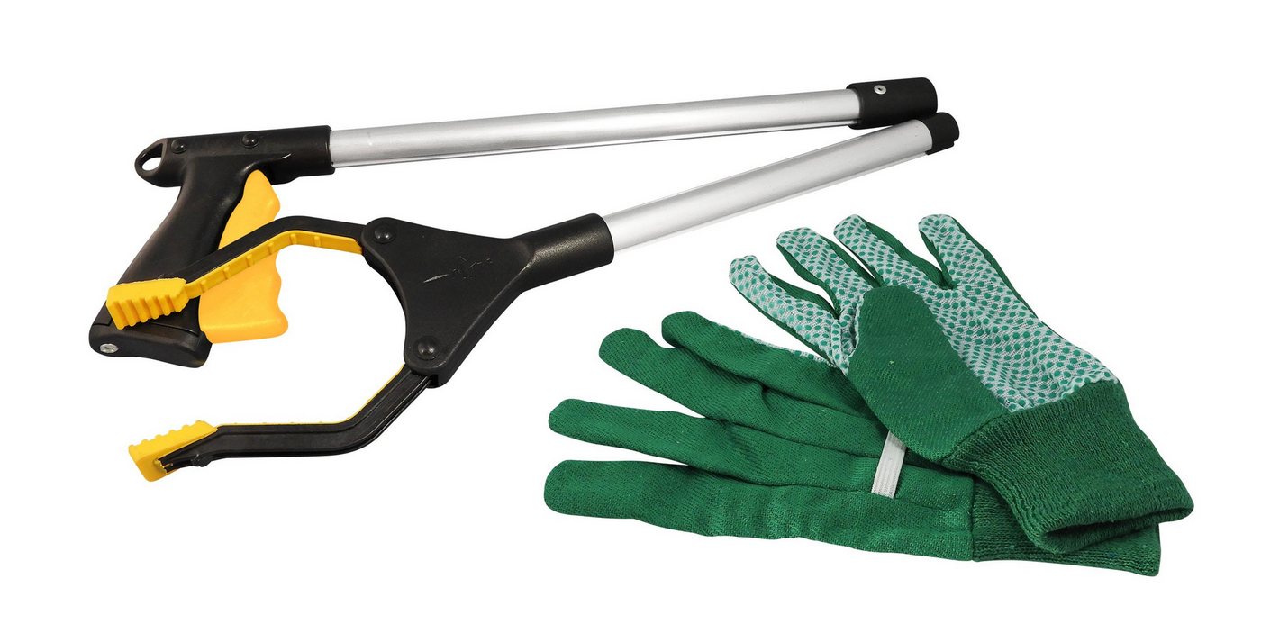 Buki France Gartenpflege-Set BUKI Abfallzange mit Greifkopf und Handschuhen für Kinder ab 6, Ein Teil der Zange ist magnetisch Bild 2
