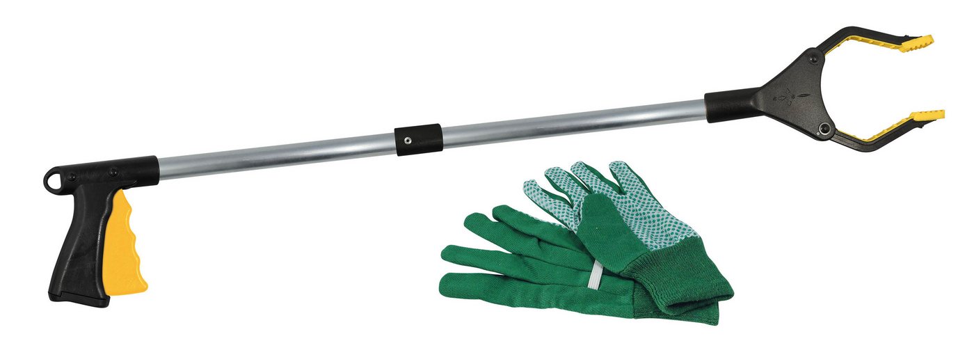 Buki France Gartenpflege-Set BUKI Abfallzange mit Greifkopf und Handschuhen für Kinder ab 6, Ein Teil der Zange ist magnetisch Bild 4