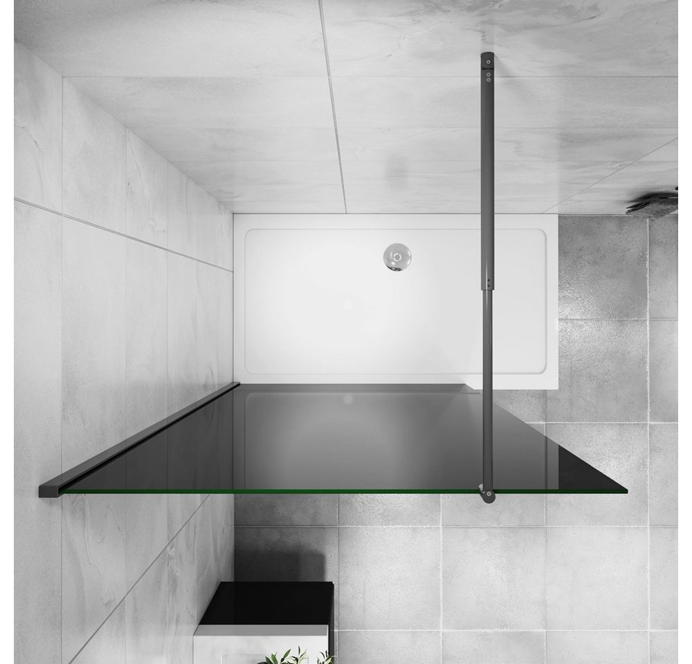 duschspa Duschwand 200cm 8mm ESG Duschwand Duschtrennwand Walk in Dusche Glaswand, Einscheibensicherheitsglas, Sicherheitsglas, (Set), Glas Bild 3